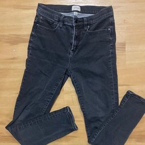 J.CREW WMNS SZ 28 BLACK SKINNY FIT JEANS